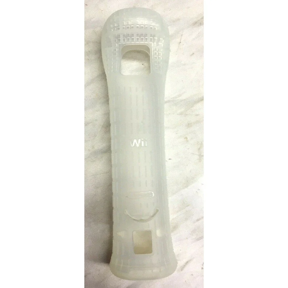 Nintendo Wii Lot of 6 Control Cover Case Silicone Clear Black RVL-022, RVL-027
